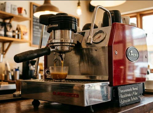 La Marzocco funcionando perfectamente después de la reparación por CaféTech